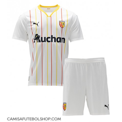 Camisa de time de futebol RC Lens Replicas 3º Equipamento Infantil 2024-25 Manga Curta (+ Calças curtas)